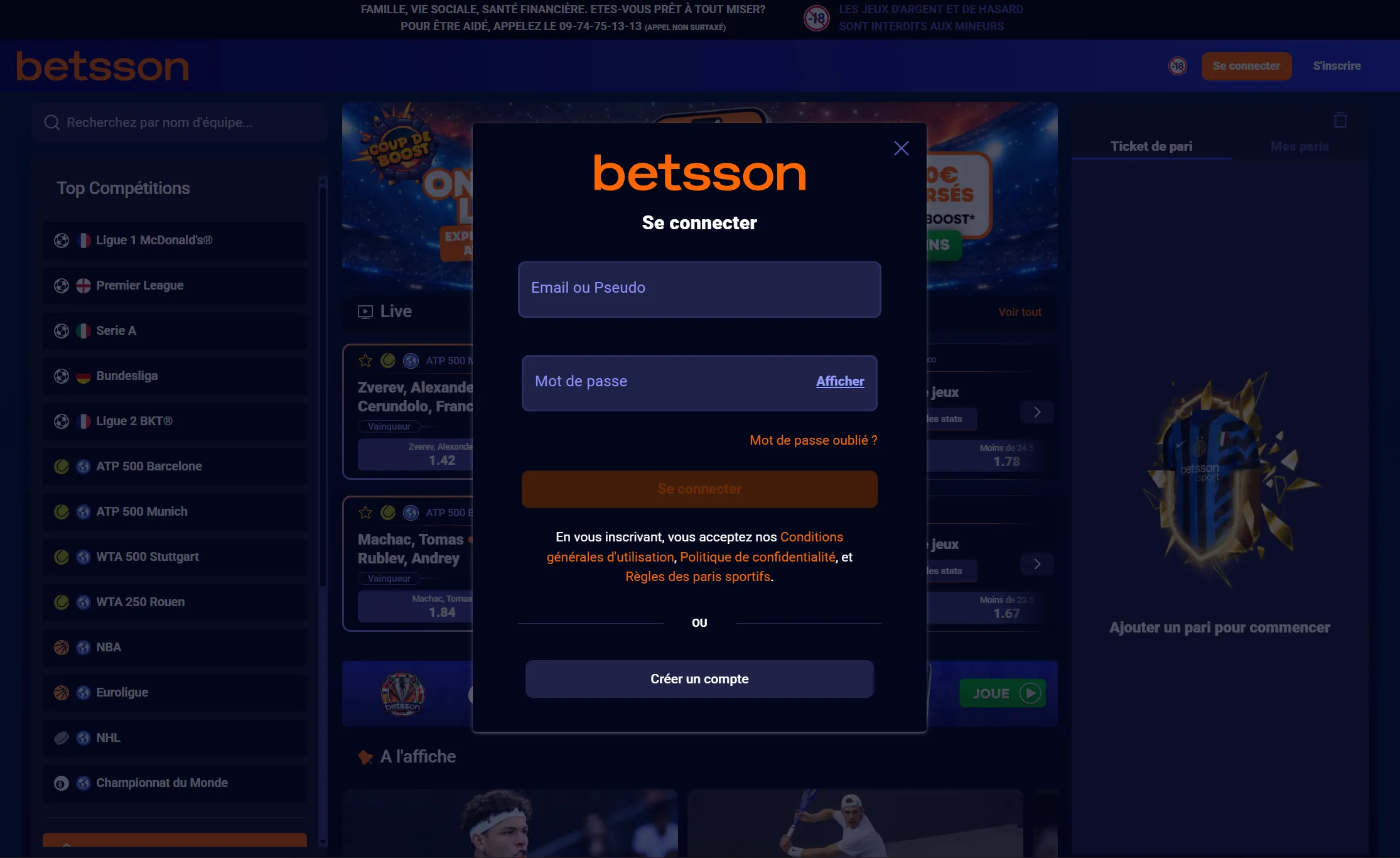 Inscription – Guide étape par étape